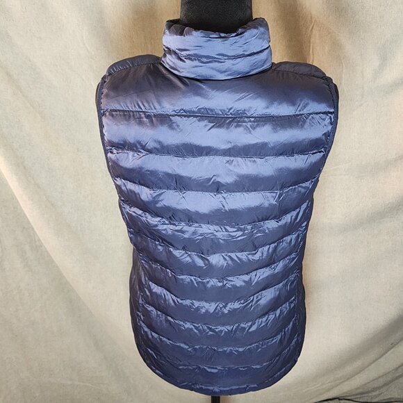 32 Degrees Womens Small Puffer Vest NavyHeat Zipper Closure Lightweight cabin - Picture 3 of 8